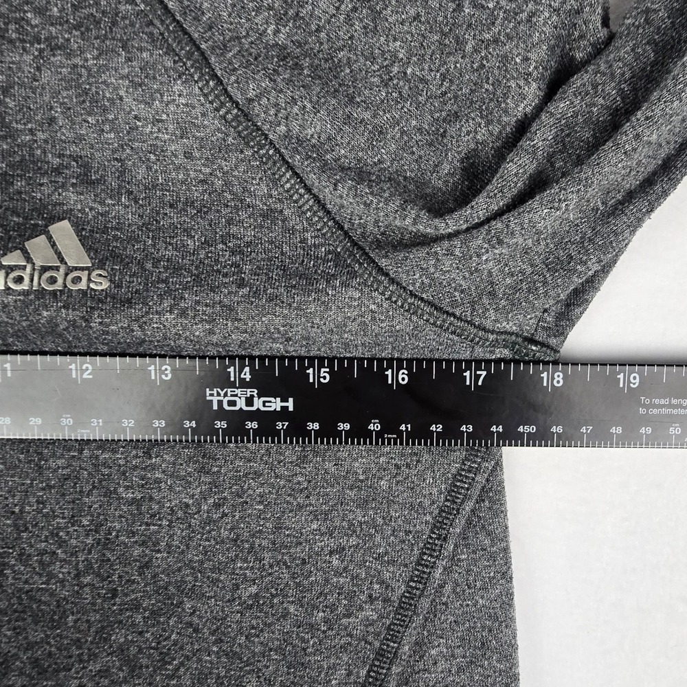 Adidas Ultimate Hoodie Womens XS Gray Pink AH8249 ClimaWarm Pullover Thumbholes - Picture 12 of 12